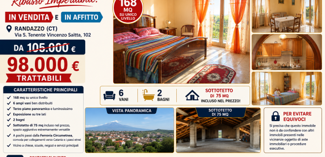 Appartamento Via S. Tenente Vincenzo Saitta, 102 – Randazzo (CT)